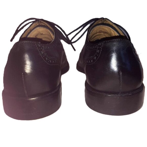 Cole Haan Men's 11.5M Black Leather Wingtip Derby Brogue Dress Shoes C0768 - Picture 5 of 5